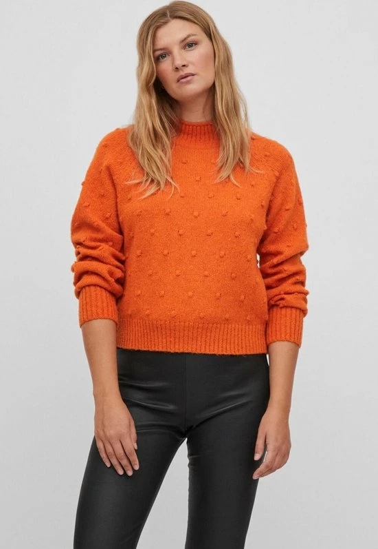 Begroting 😀 Vila Trui Vituli O-neck L/s Knit Top/su/pb 14075494 Burnt Orange Dames Maat - M 😀 3 Begroting 😀 Vila Trui Vituli O-neck L/s Knit Top/su/pb 14075494 Burnt Orange Dames Maat - M 😀