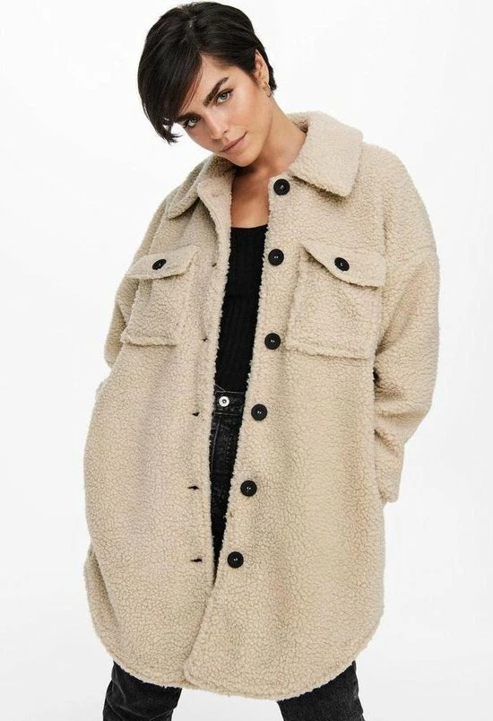 Beste Verkoop 🛒 ONLY ONLNEWCAMILLA TEDDY SHACKET CC OTW Dames Jas - Maat S ✨ 6 Beste Verkoop 🛒 ONLY ONLNEWCAMILLA TEDDY SHACKET CC OTW Dames Jas - Maat S ✨ - Afbeelding 4
