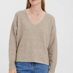 Aanbiedingen 👍 VERO MODA VMDOFFY LS V-NECK BLOUSE GA NOOS Dames Trui - Maat L 🔥 -Dameskleding Verkoopwinkel 550x806 1