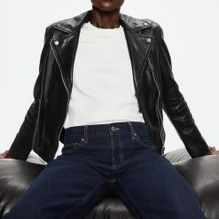 Begroting 😀 Mango Jas Leren Bikerjack 47009604 99 Dames Maat - XXL ✨ -Dameskleding Verkoopwinkel 550x808 7