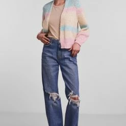 Nieuw 🔔 Pieces Vest Pccarman Ls Knit Cardigan Bc 17126621 Yucca/cros-vanil Dames Maat - M 🔔 -Dameskleding Verkoopwinkel 550x811 9