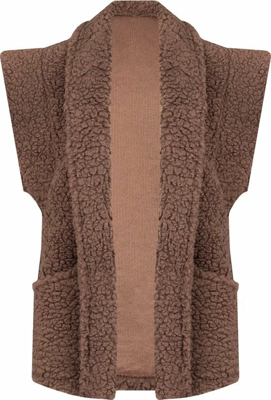 Beste Verkoop π₯° Yada Gilet Teddy - Choco/Donkertaupe - One Size π 6 Beste Verkoop π₯° Yada Gilet Teddy - Choco/Donkertaupe - One Size π - Afbeelding 4