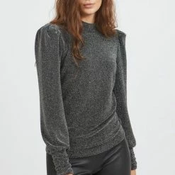 Gloednieuw 💯 Vila T-shirt Visakka L/s Top 14070409 Black Dames Maat - M 👏 -Dameskleding Verkoopwinkel 550x816 13