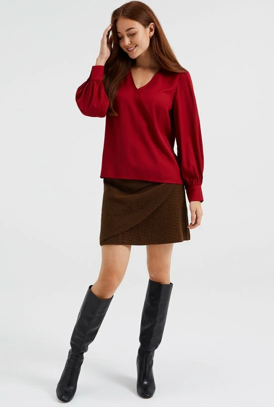 Flash-uitverkoop π WE Fashion Dames Blouse Met V-hals βοΈ 4 Flash-uitverkoop π WE Fashion Dames Blouse Met V-hals βοΈ - Afbeelding 2