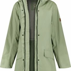Nieuw โค๏ธ MGO Leisure Wear MGO Fire Jack - Regenjas Dames - Waterdichte Parka - Groen - Maat XXL ๐