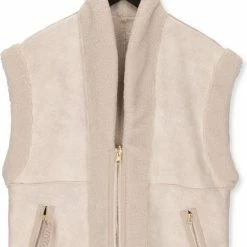 Nieuw 😉 Goosecraft Mila Teddy 🧥 Coat Jassen - Beige 🎁 -Dameskleding Verkoopwinkel 550x817 4