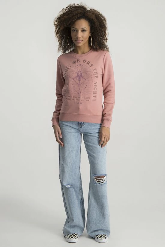 Gloednieuw 👏 Colourful Rebel Moon Magic Trui Roze Dames - Slim Fit - Katoen - L 😀 7 Gloednieuw 👏 Colourful Rebel Moon Magic Trui Roze Dames - Slim Fit - Katoen - L 😀 - Afbeelding 5