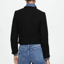 Groothandel ✔️ Mango Blazer Tweed Jasje Met Zakken 47050162 99 Dames Maat - S 👏 -Dameskleding Verkoopwinkel 550x820 5