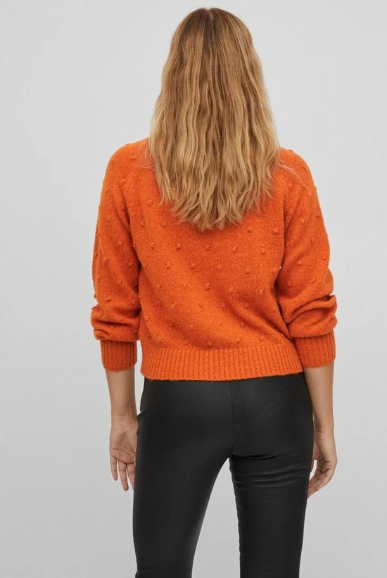 Begroting 😀 Vila Trui Vituli O-neck L/s Knit Top/su/pb 14075494 Burnt Orange Dames Maat - M 😀 5 Begroting 😀 Vila Trui Vituli O-neck L/s Knit Top/su/pb 14075494 Burnt Orange Dames Maat - M 😀 - Afbeelding 3