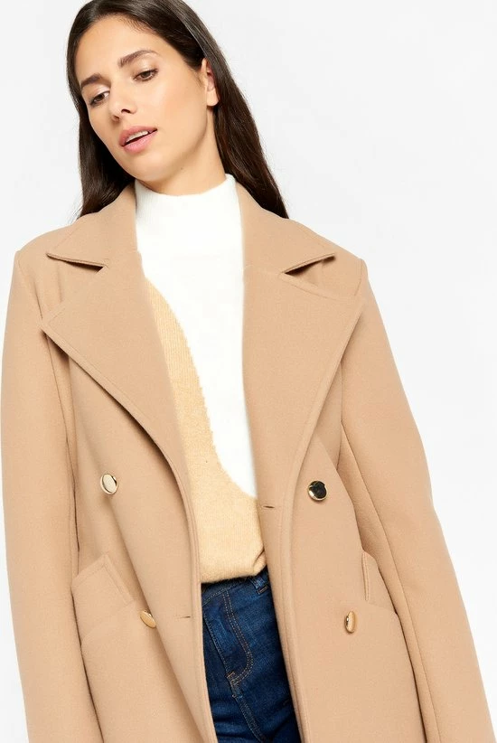 Nieuw π LOLALIZA Lange Mantel Met Striklint - Camel - Maat L π― 6 Nieuw π LOLALIZA Lange Mantel Met Striklint - Camel - Maat L π― - Afbeelding 4