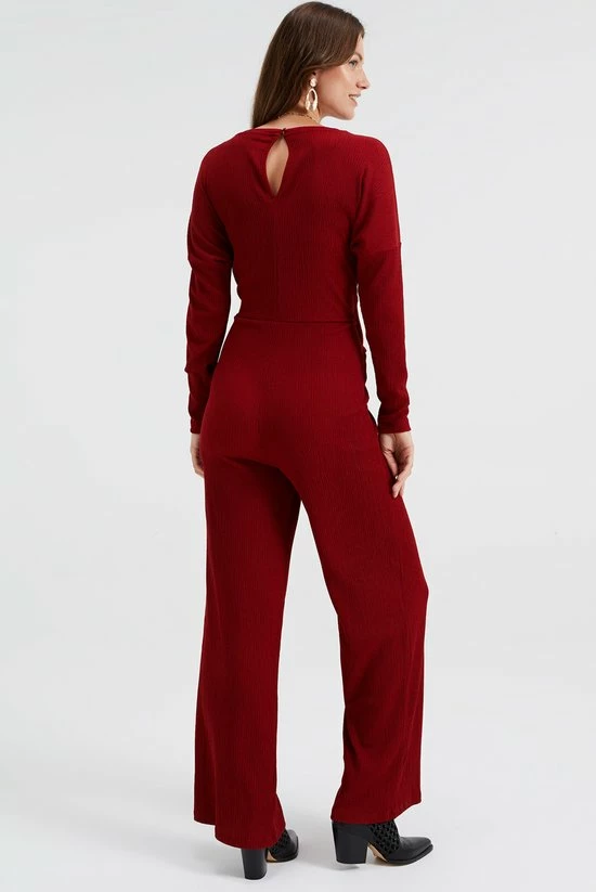 Promo 𧨠WE Fashion Dames Jumpsuit Met Structuur β€οΈ 4 Promo 𧨠WE Fashion Dames Jumpsuit Met Structuur β€οΈ - Afbeelding 2