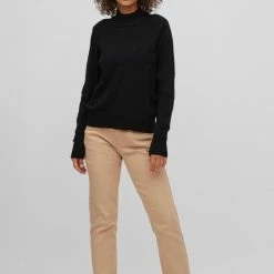 Beste Pirce 🔥 VILA VIRIL CREWNECK L/S KNIT TOP - NOOS Dames Trui - Maat M 😉 -Dameskleding Verkoopwinkel 550x823 22