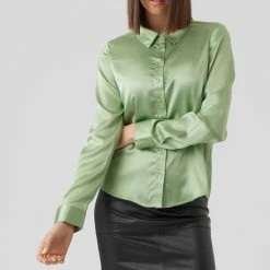 Goedkoopste 😀 Vero Moda Blouse Vmnoa Ls 👕 Shirt Wvn Ga Noos 10274395 Loden Frost Dames Maat - L 🥰 -Dameskleding Verkoopwinkel 550x823 4