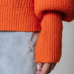 Nieuw 💯 Colourful Rebel Tani Trui Oranje Dames - Basic Fit - Katoen - S 🎉 -Dameskleding Verkoopwinkel 550x824 115