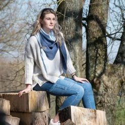 Goedkoopste 🥰 Knit Factory Kylie Gebreide Dames Trui - Boothals - Beige - 36/44 🤩 -Dameskleding Verkoopwinkel 550x824 124