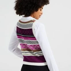Begroting ✨ WE Fashion Dames Gebreide Slipover Met Jacquard Dessin ⌛ -Dameskleding Verkoopwinkel 550x824 131
