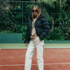 Beste Pirce 🤩 Colourful Rebel Ruya Jas Zwart Dames - Boxy Fit - Polyester - S 🔥 -Dameskleding Verkoopwinkel 550x824 57