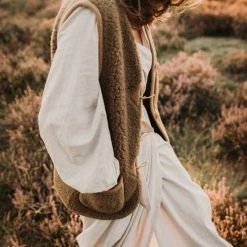 Goedkoopste 💯 Alwero Dames Gilet "Alpen Adult 100% Wol" Bark - Maat XL 🔔 -Dameskleding Verkoopwinkel 550x824 90