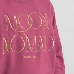 Coupon ❤️ Colourful Rebel Moon Nomad Trui Roze Dames - Loose Fit - Katoen - L 👏 -Dameskleding Verkoopwinkel 550x825 107