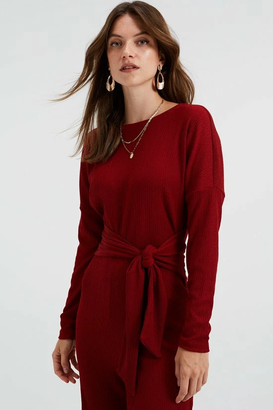 Promo 𧨠WE Fashion Dames Jumpsuit Met Structuur β€οΈ 6 Promo 𧨠WE Fashion Dames Jumpsuit Met Structuur β€οΈ - Afbeelding 4