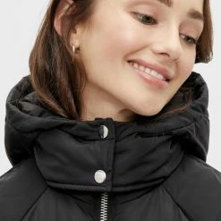 Beste deal 👏 Pieces PCFELICITY LONG PUFFER JACKET Dames Jas Black - Maat XS 🤩 -Dameskleding Verkoopwinkel 550x825 13