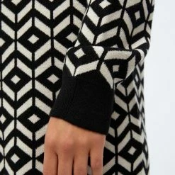 Beste Verkoop 😉 OBJECT OBJTHESS L/S JACQUARD KNIT 👗 DRESS Dames Jurk - Maat L 🔔 -Dameskleding Verkoopwinkel 550x825 199