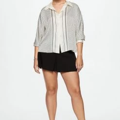 Promo 🎁 Mango Blouse Blouse Met Geometrisch Patroon 37037734 99 Dames Maat - M 🎉 -Dameskleding Verkoopwinkel 550x825 236