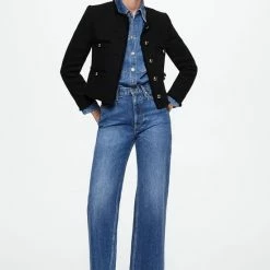 Groothandel ✔️ Mango Blazer Tweed Jasje Met Zakken 47050162 99 Dames Maat - S 👏 -Dameskleding Verkoopwinkel 550x825 245