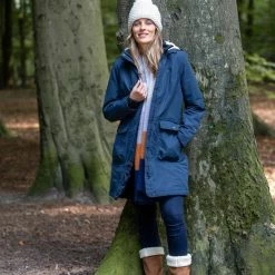 Promo 👏 MGO Leisure Wear MGO Suzan Dames Winterjas - Waterdicht En Winddicht - Parka Met Teddy Voering - Blauw - Maat XXL ⌛ -Dameskleding Verkoopwinkel 550x825 249