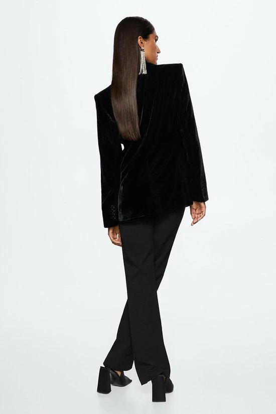 Hete verkoop π Mango Blazer Fluwelen Colbert 37049063 99 Dames Maat - M π 8 Hete verkoop π Mango Blazer Fluwelen Colbert 37049063 99 Dames Maat - M π - Afbeelding 6