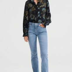 Goedkoop 🎁 WE Fashion Dames Blouse Met Dessin En Ruches 🥰 -Dameskleding Verkoopwinkel 550x825 43