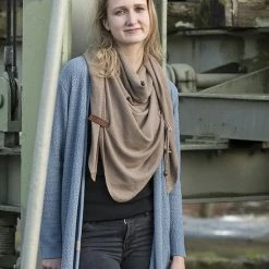 Begroting 🎁 Knit Factory June Gebreid Dames Vest - Zomervest - New Camel - 40/42 😍 -Dameskleding Verkoopwinkel 550x825 440