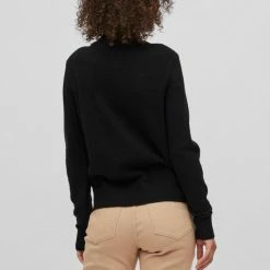 Beste Pirce 🔥 VILA VIRIL CREWNECK L/S KNIT TOP - NOOS Dames Trui - Maat M 😉 -Dameskleding Verkoopwinkel 550x825 458