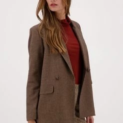 Beste deal 😍 Louise By E5 - Geruite Blazer - Dames - Maat 40 🔔