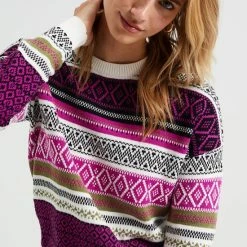 Hete verkoop 🎉 WE Fashion Dames Gebreide Trui Met Jacquarddessin 🛒 -Dameskleding Verkoopwinkel 550x825 482