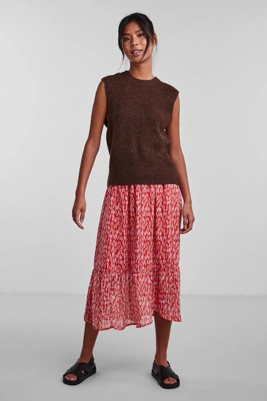 Groothandel π Pieces Dames Top - Gebreide Spencer - Bruin - Maat M π 4 Groothandel π Pieces Dames Top - Gebreide Spencer - Bruin - Maat M π - Afbeelding 2