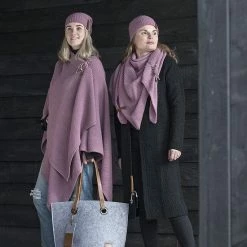 Groothandel 🎁 Knit Factory Luna Lang Gebreid Dames Vest - Purple - 36/38 👍 -Dameskleding Verkoopwinkel 550x825 542