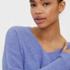 Goedkoop 👏 VERO MODA VMCREWLEFILE LS V-NECK BLOUSE NOOS Dames Trui - Maat M 😍 -Dameskleding Verkoopwinkel 550x825 6