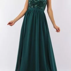 Groothandel 🤩 Merkloos Avondjurk - Groen - Maat L 😍