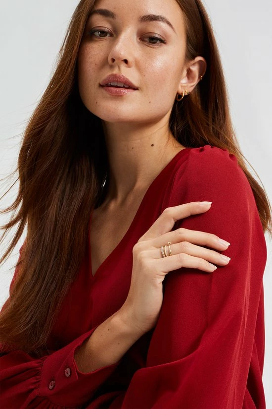 Flash-uitverkoop π WE Fashion Dames Blouse Met V-hals βοΈ 7 Flash-uitverkoop π WE Fashion Dames Blouse Met V-hals βοΈ - Afbeelding 5