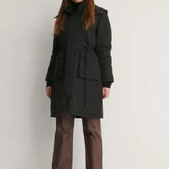 Goedkoop 😍 Na-kd Dames Parkas - Maat EU 40 🌟 -Dameskleding Verkoopwinkel 550x826 10