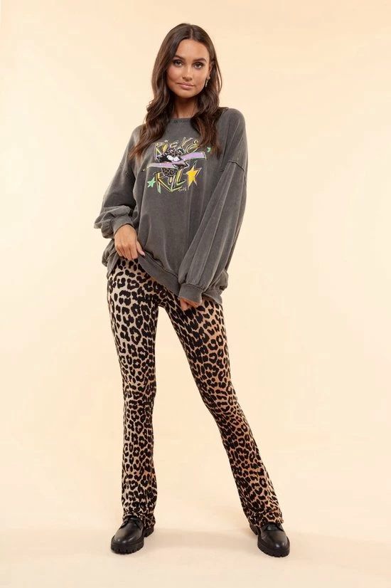 Goedkoopste π₯ Ambika Flared Broek Dames - Maat M Panterprint - W: 38 L: 34 - Wijde Pijpen Legging - Bruin π 4 Goedkoopste π₯ Ambika Flared Broek Dames - Maat M Panterprint - W: 38 L: 34 - Wijde Pijpen Legging - Bruin π - Afbeelding 2