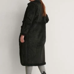 Uitgang 🎁 Na-kd Teddy Detailed Dames Jas- Maat EU 38 🧨 -Dameskleding Verkoopwinkel 550x826 4