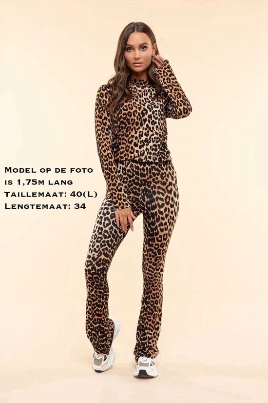 Beste Verkoop π Ambika Flared Legging - Maat L - Bruin - Panter π 5 Beste Verkoop π Ambika Flared Legging - Maat L - Bruin - Panter π - Afbeelding 3