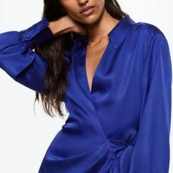 Coupon 🔥 Mango Jurk Soepelvallende Overhemdjurk 37047735 53 Dames Maat - L 👍 -Dameskleding Verkoopwinkel 550x831